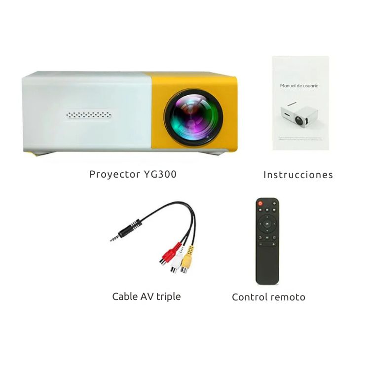 Proyector Portátil LED Mini YG300